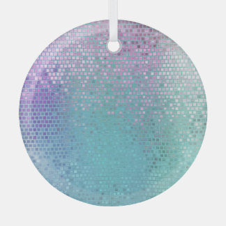 Ornement En Verre Lumineuse mosaïque Abstraite brillante multicolore