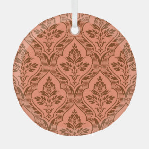 Ornement En Verre Luxueux Vintage Damask Texture sans Seamless