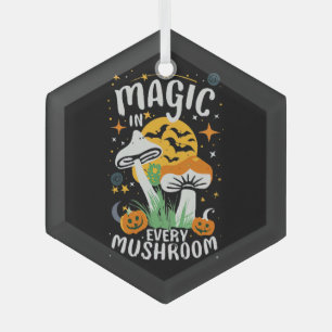 Ornement En Verre Magie dans chaque champignon !