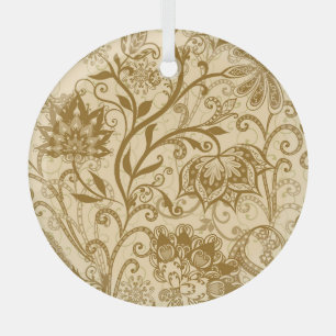 Ornement En Verre Mandalas ethniques : Motif de style indien