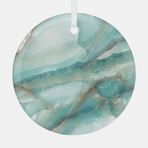 Ornement En Verre Marbre Multicolore : Onyx effet verre.