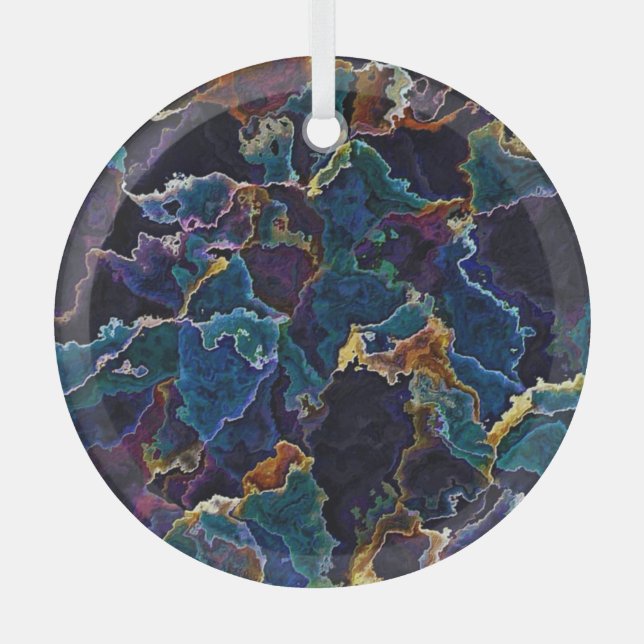 Ornement En Verre Marche à huile (Recto)