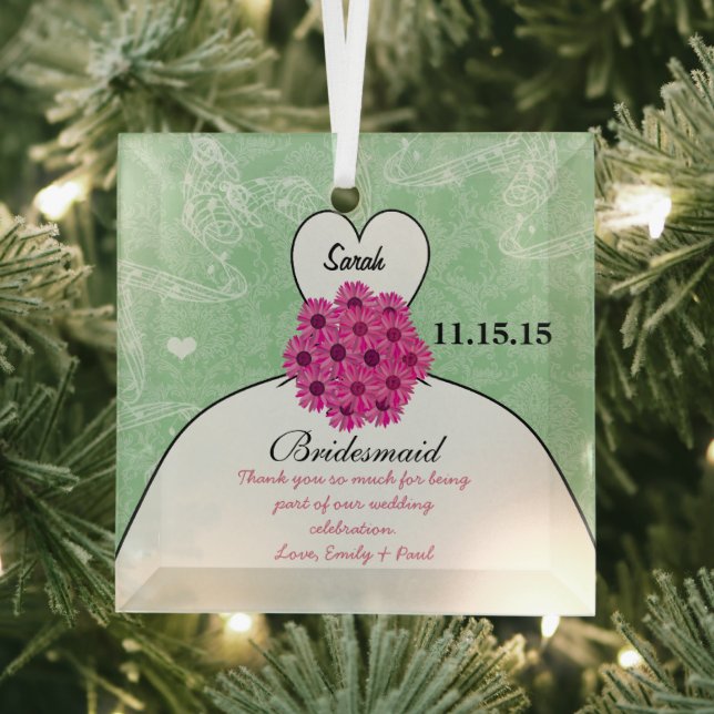 Ornement En Verre Mariage Gown Bridesmaid Mariage - Vous choisissez  (Insitu)