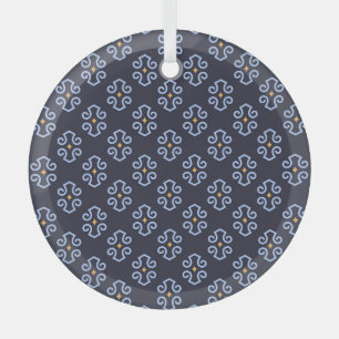 Ornement En Verre Masculine Moderne, Motif géométrique Abstrait.