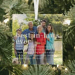 Ornement En Verre Meilleures lois en vigueur | Devis et cadeau photo<br><div class="desc">Cette décoration simple et douce dit "Best In-Laws Ever" dans des styles modernes et tendance avec une citation et un spot pour les noms. Un modèle photo minimum de votre photo personnelle préférée pour un cadeau que n'importe qui aimerait. Notre ornement chic de nom de famille est le moyen parfait...</div>