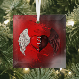 Ornement En Verre Mi-ange mi-démon