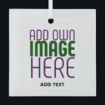 ORNEMENT EN VERRE MODÈLE DE TEXTE D'IMAGE BLANCHE SIMPLE MODERNE<br><div class="desc">IL S'AGIT D'UNE CONCEPTION ADAPTÉE AUX CLIENTS.VOUS POUVEZ CHANGER,  REdimensionner OU AJOUTER LOGO,  PHOTO,  TEXTE ET COULEURS COMME VOUS VOULEZ.MERCI.</div>