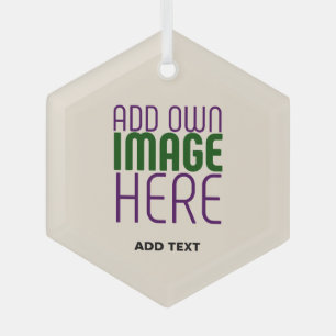 ORNEMENT EN VERRE MODÈLE DE TEXTE D'IMAGE NATURELLE SIMPLE ET MODERN