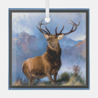 Ornement En Verre Monarque de l'ornement en verre de verre Buck Deer