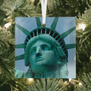 Ornement En Verre Monuments   Statue de Liberty Face