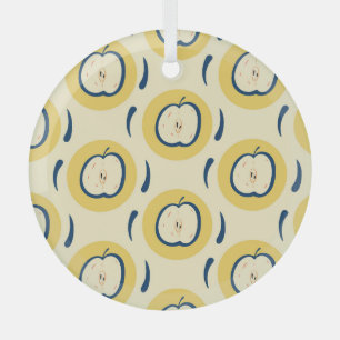 Ornement En Verre Motif Apple vintage : Papier peint classique