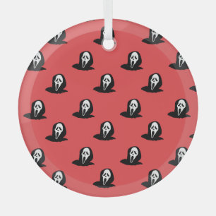 Ornement En Verre Motif Éffrayant Halloween Ghost Silhouette.
