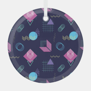 Ornement En Verre motif géométrique Abstrait, formes de trait.