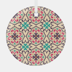 Ornement En Verre Motif rétro : papier peint, design textile