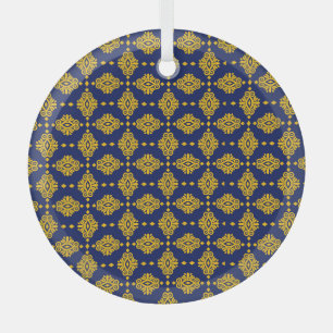 Ornement En Verre Motif sans couture Avec Style Géométrique Abstrait