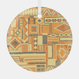 Ornement En Verre Motif sans couture brodé Bohème