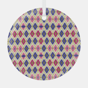 Ornement En Verre Motifs géométriques : Illustration textile traditi