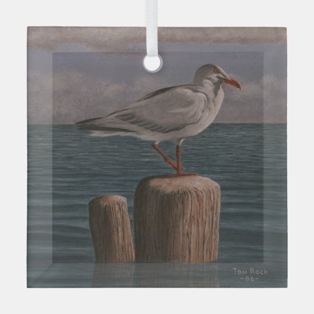 Ornement En Verre Mouette par Tom Rock (Recto)