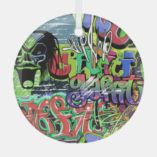 Ornement En Verre Mur de graffitis : Hip hop urbain