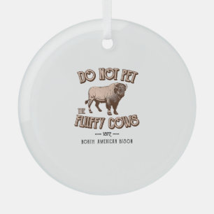 Ornement En Verre Ne pas familiariser avec les vaches de bouffée Ame