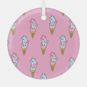 Ornement En Verre Neon Ice Cream : Amusement urbain pour les enfants
