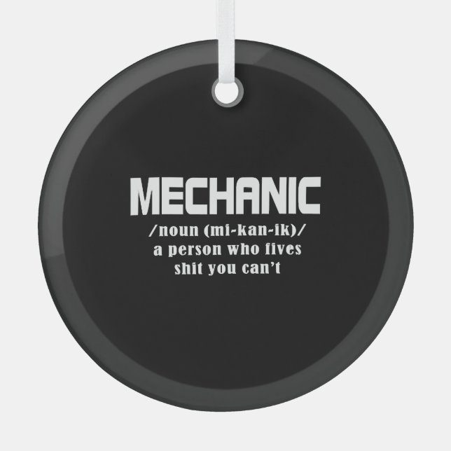 Ornement En Verre Noël mécanique (Recto)