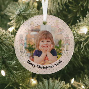 Ornement En Verre noisette Photo Christmas Cute