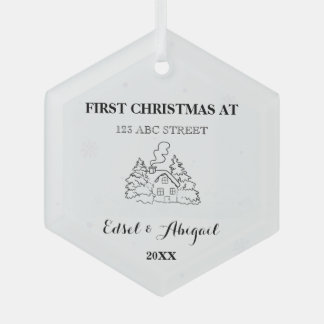 Ornement En Verre Nouvelle maison - Nouveau foyer - Nouveau foyer pe