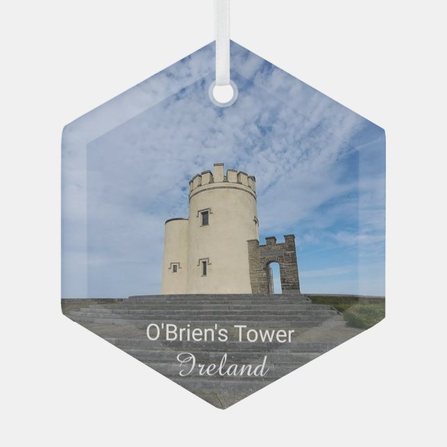 Ornement En Verre O'Brien's Tower Ireland Souvenir Ceramic Ornament (Recto)