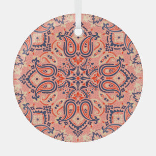 Ornement En Verre Paisley sans couture : design motif vintage.