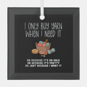 Ornement En Verre Panier Tricot tricot