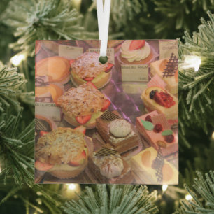 Ornement En Verre pâtisserie de Provence Gâteaux français