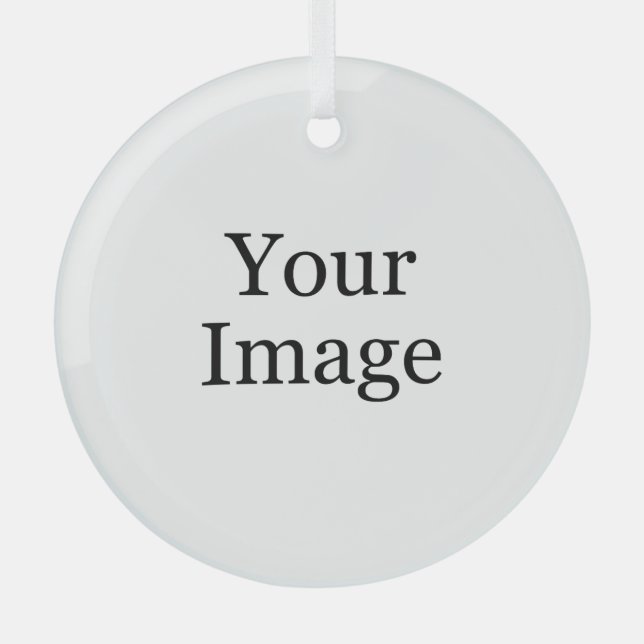 Ornement en verre photo personnalisé (Recto)