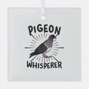 Ornement En Verre Pigeon - Chuchoteur de pigeons