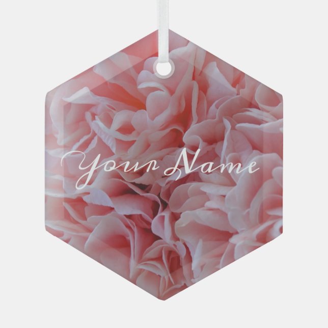 Ornement En Verre Pink Mallow (Recto)