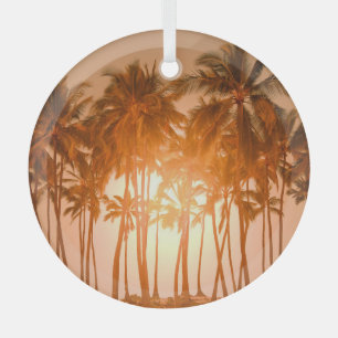 Ornement En Verre Plage tropicale : pittoresque vue naturelle