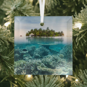 Ornement En Verre Plages tropicales   Ari Atoll Maldives