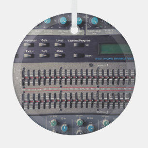 Ornement En Verre Plusieurs boutons Sound Mixer Studio
