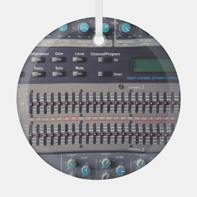 Ornement En Verre Plusieurs boutons Sound Mixer Studio (Recto)