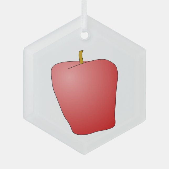 Ornement En Verre Pommes rouges (Recto)