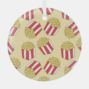 Ornement En Verre Popcorn dessiné à la main, coloré sans couture mot