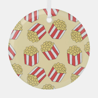 Ornement En Verre Popcorn dessiné à la main, coloré sans couture mot