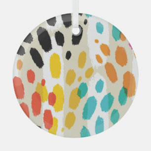 Ornement En Verre Poster de animal Vintage Motif sans fil
