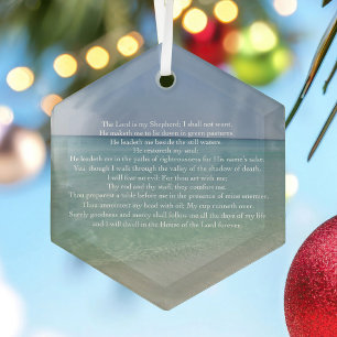 Ornement En Verre Psaume 23 Le Seigneur est mon berger Noël