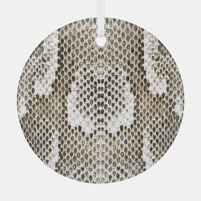Ornement En Verre Python Skin : Design Motif animal (Recto)