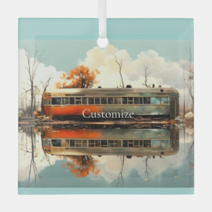 Ornement En Verre Remorque Caravan vintage RV Thunder_Cove