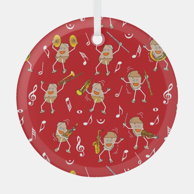 Ornement En Verre Rock Instruments de musique (Recto)