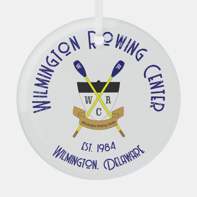 Ornement en verre rond WRC - Plusieurs types (Recto)