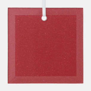 Ornement en verre rouge tomate personnalisé avec t