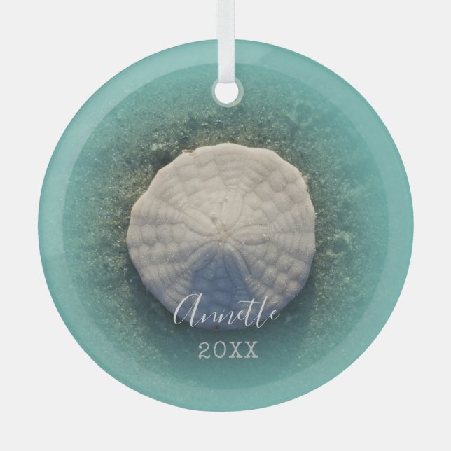 Ornement En Verre Sand Dollar Ornament (Recto)